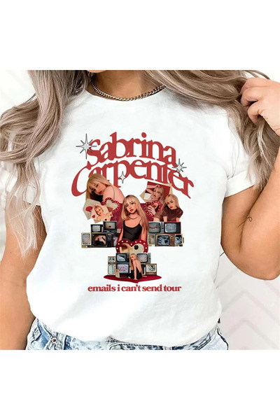 Tarzsokak تي شيرت أبيض سابرينا النجار الجمالي ملابس الشارع الشهير جرانج كاواي...