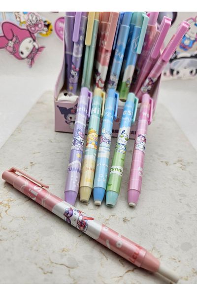 Meyra Accessories سانريو كاواي قلم رصاص ممحاة ضغط أوتوماتيكي ممحاة قلم رصاص لطيف هدية لمرحلة ما قبل المدرسة قطعة واحدة