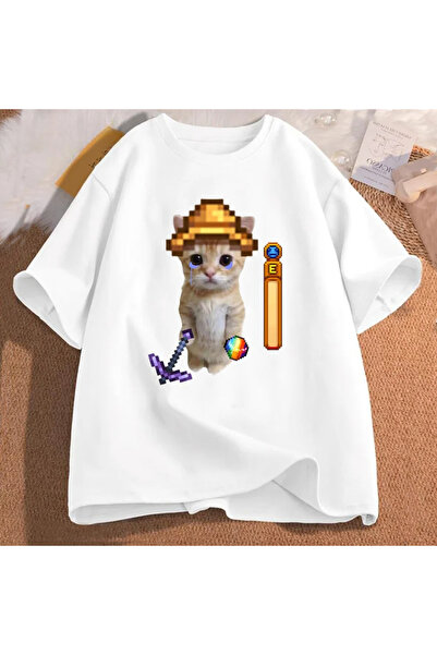 Tarzsokak Λευκό Stardew Vadisi El Gato και Streetwear και Παιχνίδι Gra