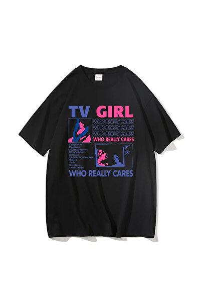 Tarzsokak Черна телевизионна тениска, унисекс, френски дебютен албум, подарък...