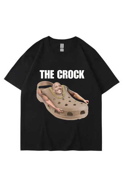 Tarzsokak Μαύρο ηλικονόμοικο μπλουζάκι Dwayne Johnson Funny Meme Joke Humor κ...