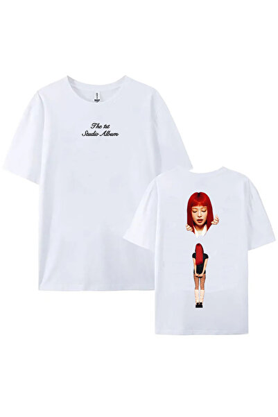 Tarzsokak White Ruby Experience Crewneck Jennie Ruby Album Print Jennie Single