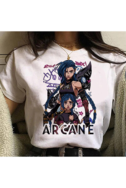 Tarzsokak Beli Jinx Arcane Monkey Anime Cosplay Majice Unisex Grunge Estetski Ka