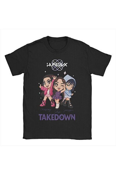 Tarzsokak Negru Rujinu KPDH Jinu Demon Hunter Tricouri Kpop Huntrix T Crewne