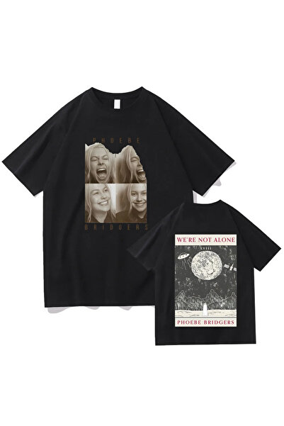 Tarzsokak Crna majica sa grafikom pesme Pure lu Moon, Black Phoebe Bridgers, ...