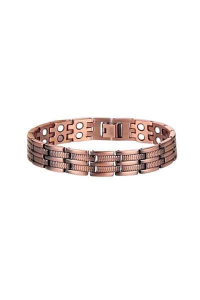 Sevilgülgünfinecrafts Magnetic Pure Copper Men's Bracelet with Magnets