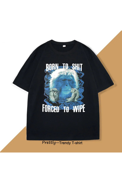 Tarzsokak Tricou grafic Vintage Monkeys Monkeys, forced to erase, pentru cei ...