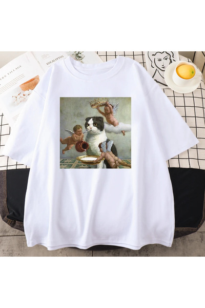 Tarzsokak Bluză albă scoțiană cu imprimeu Coroana Îngerului, cu decolteu tip ...