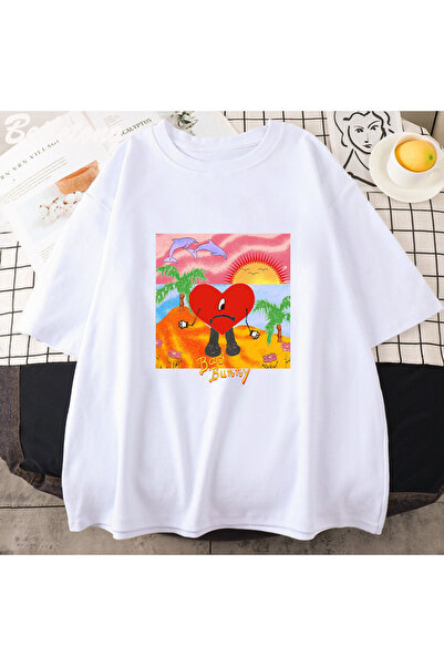 Tarzsokak Beli Bad Bunny Vintage Majice Ljetni Print Ca