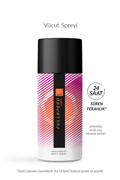 AVON Full Speed Stop Erkek Sprey Deodorant 150 Ml.