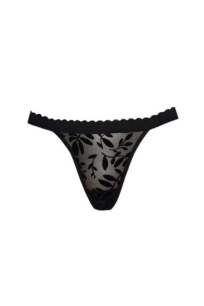ioana boutique textile Thong panties, ioana boutique textile, ch1411, black, L