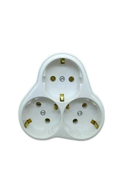 PUFFIN Papatya 3 Lü Ö Golyat Grounded Plug Socket 1 Piece