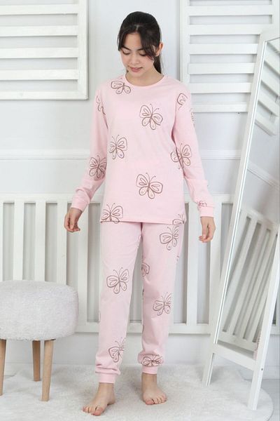 bunny hopp Long Sleeve 100% Cotton Girls Pajama Set Butterfly Patterned Age 8-13