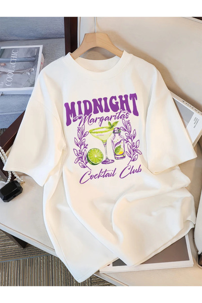 Tarzsokak Bela ponoćna majica sa dizajnom koktela Margaret Cocktail Club, O-i...