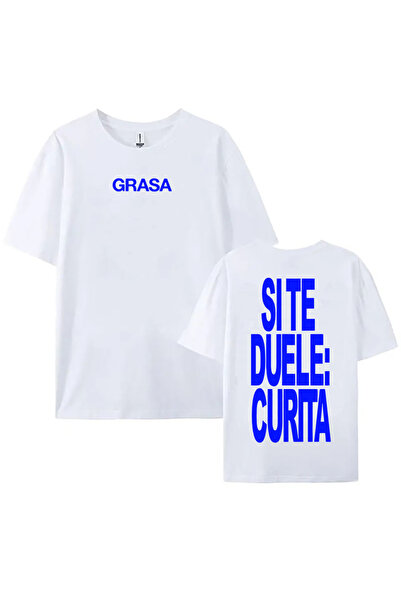 Tarzsokak أبيض TIENES QUE APRENDER A AMARTE leri SI TE DUELE CURITA طباعة ناث...