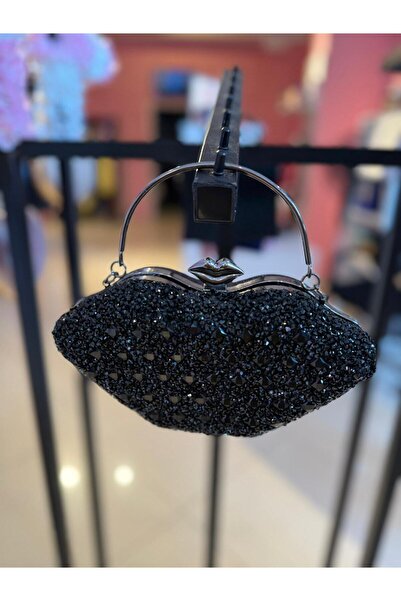 Bestway ve Diğeri ABİYE ÇANTA SİYAH DUDAK MODELİ