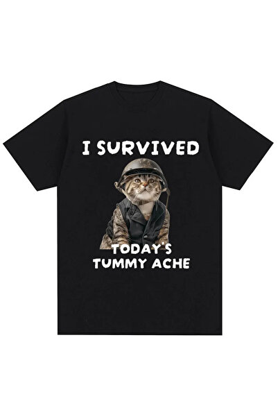 Tarzsokak قطة مضحكة Meme أسلوب فكاهي قديم تي شيرت بلاك بين يارد لوك