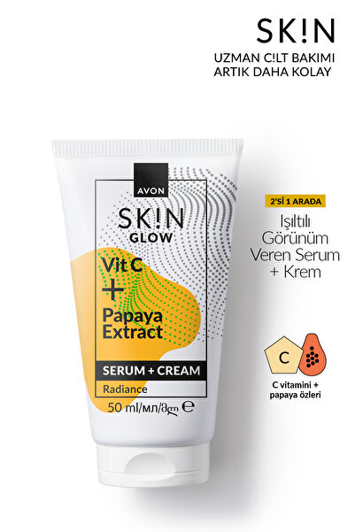 AVON SK!N Işıltılı Görünüm Veren Serum + Krem 50 Ml.