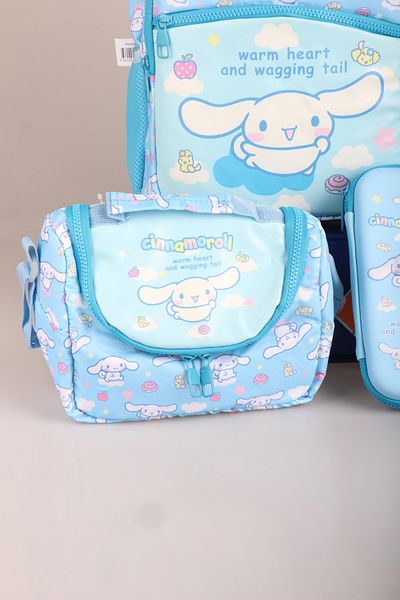 Cınnamoroll New Season Licensed Cinnamorol "Skyroll Collection" School Bag with Dekomus, Lunch Bag with Thermoses