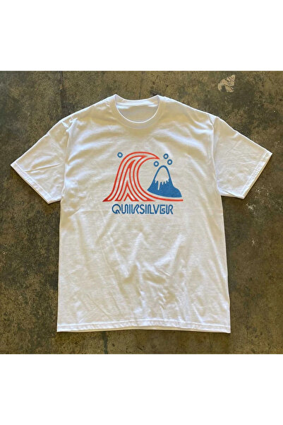 Tarzsokak تريند أبيض برقبة دائرية فضفاضة صيفية برسومات صيفية