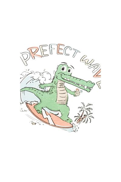 name ıt Boy's Crocodile Printed Color Changing T-Shirt