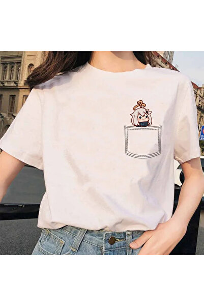 Tarzsokak بيمون جينشين وايت ناجح فينتي شياو دياون ديشيرت كايا كارتون