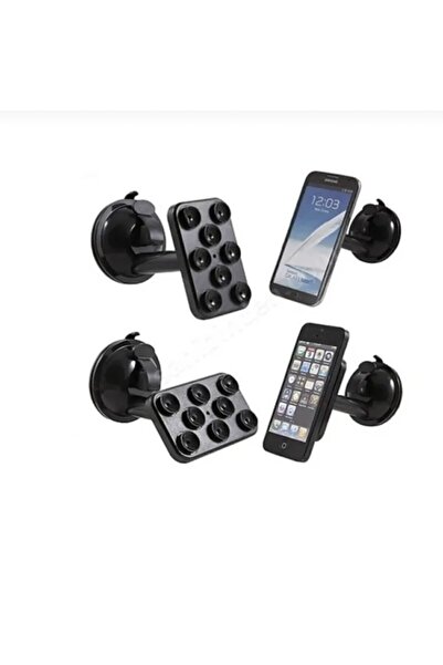 Point Telefon Tutacağı 8 Vantuzlu Siyah Renk