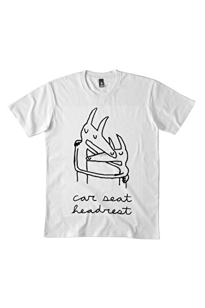 Tarzsokak Scaun auto alb Music Band Headrest Classic DMN Tricou cu mânecă lun...