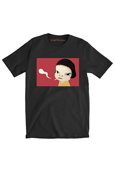 Tarzsokak Tricou negru Yoshitomo Nara Guitar Summer T New Tees an Ücre