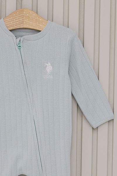 U.S. Polo Assn. Baby Boy Water Green Jumpsuit 50318277-Vr048