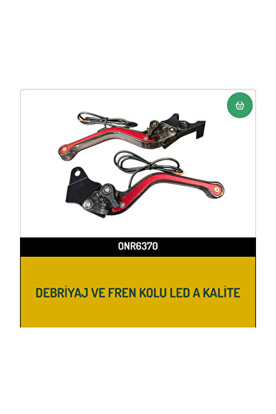 Zeon Debriyaj kolu ve fren kolu ışıklı model park ve sinyalli - Diskli modell...