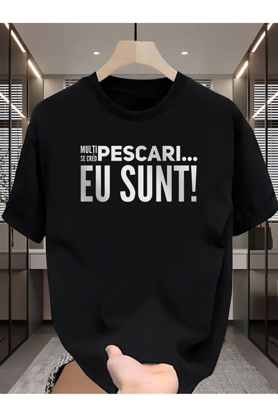 PARUNIV Tricou barbati, Pescuit - Multi se cred Pescari, Classic Regular Fit,...