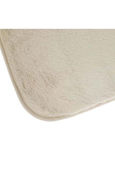 TOPI TOY Decorative rug, rabbit, beige, imitation fur, for hallway, 140 x 60 cm