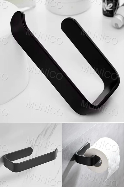 Munico Yapışkanlı Tuvalet Kağıdı Tutucu Paslanmaz Çelik Doku Askısı Su Geçirmez Tuvalet Kağıdı Standı