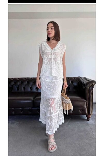 NÜANS MODA Fisto Skirt Blouse Set