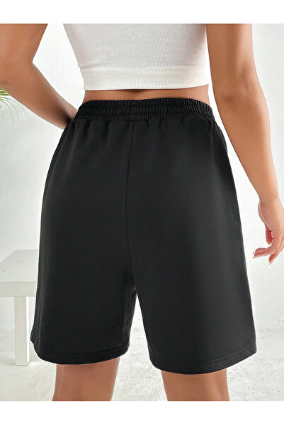 KHAB PREMİUM Kadın Beli Lastikli ve Bağcıklı Şort