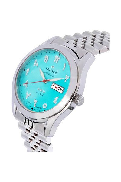Tristar BA Series Automatic Stainless Steel Band Day-Date Display Watch