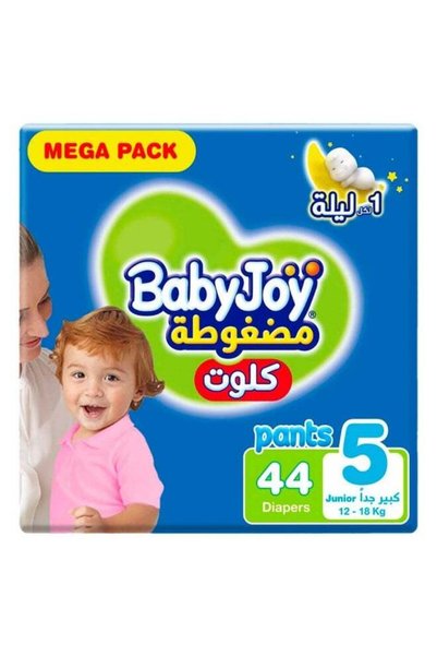 BabyJoy Culotte Pants Diaper, X-Large, Size 5, 12-18 kg, 44 Diapers