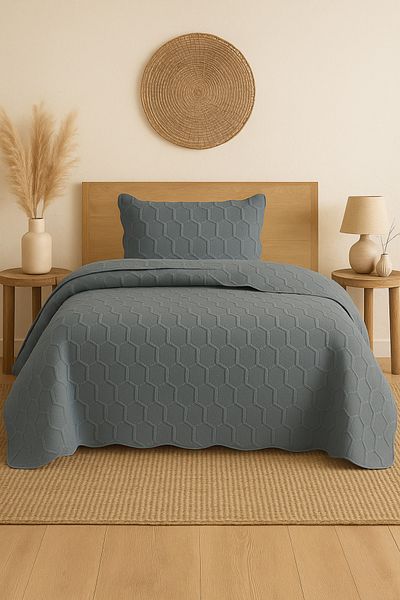 Evimcim Modern Elegance Single Bedspread and Pillowcase 180×245