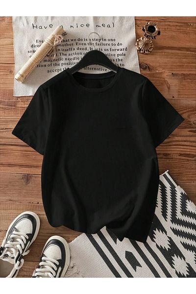 ELNOYA Unisex White Oversize "Cake" Printed Crew Neck Comfortable T-Shirt