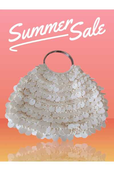 Müjde bHome Pullu Çanta Beyaz