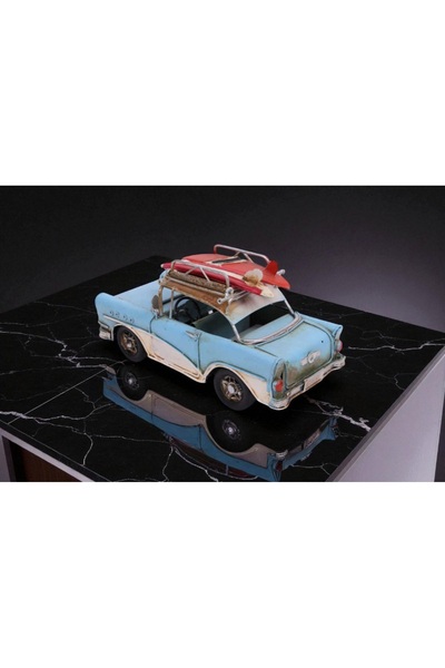 Kuzey Tacı Dekoratif Metal Araba Çerçeveli Yeşilçam Nostalji Tasarımı Vip