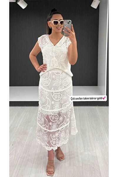 NÜANS MODA Fisto Skirt Blouse Set