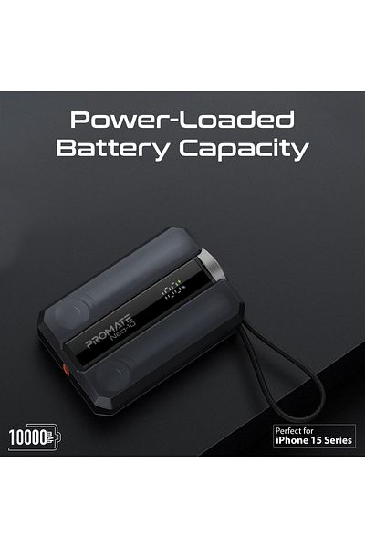 Promate Power bank For phone and apple watch 30w ultra-fast charger