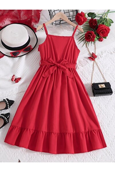 shop Υφαντό κοριτσίστικο φόρεμα με ιδιαίτερο σχέδιο