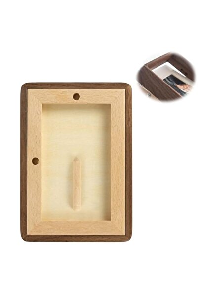 Generic 4x6" Picture Frame Wood with 3x5" Mat, Azonee Natural Solid Walnut Ph...