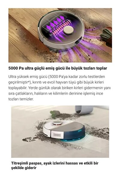 Philips Homerun 7000 Serisi Aqua Robot Süpürge Beyaz - 5000pa Premium