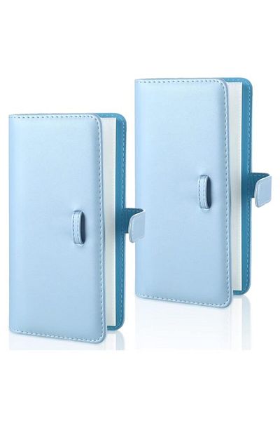 Generic TERRIFI Photo Albums, 2 Pcs Wallet Album Pu Leather Photo Album Scrapbook Album Mini Photo Album Po