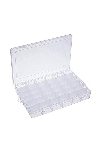 Generic صندوق بلاستيكي كبير قابل للتعديل والإزالة (أبيض، 36 شبكة)