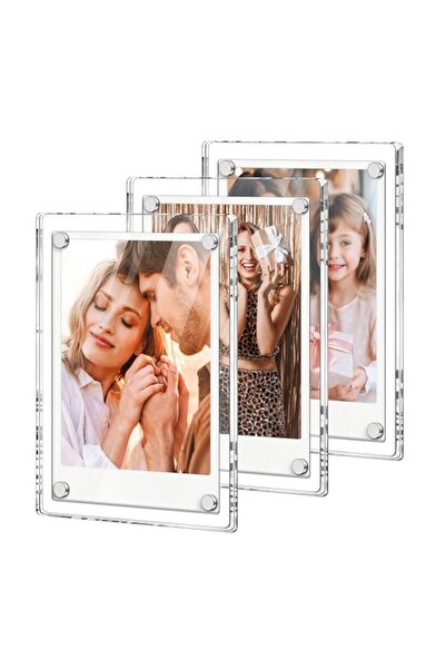 Generic مجموعة فوكارول المكونة من 3 قطع - إطار مغناطيسي أكريليك لكاميرا بولار...